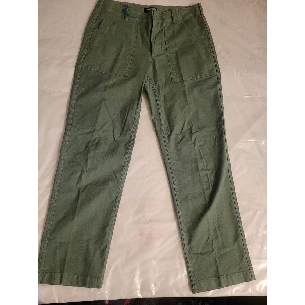 Lands’ End Women’s Olive Green Pants – Size 8